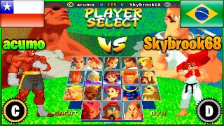 Street Fighter Alpha 2 (acumo Vs. Skybrook68) [Chile Vs. Brazil]