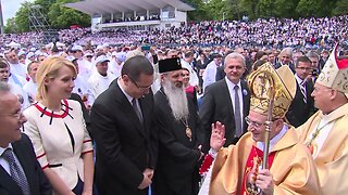 Ecumenistul Teofan prezent la messa vaticanista la minciuno-martir vaticanist,RUGA COMUNA INTERZISA