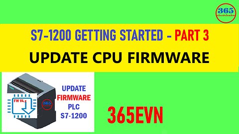 0106 - Update firmware plc s7-1200 on TIA Portal
