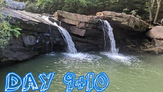 Camping next to waterfalls - Day 9+10 walking across America