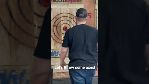 Axe throwing! You any good? #shorts