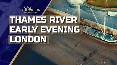 4K THAMES RIVER EARLY EVENING BY DRONE DJI MINI 2 AIR 2S