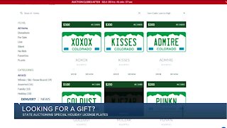 Themed Colorado license plates up for auction, proceeds to benefit Coloradans with disabilities