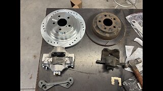 Part two of brake upgrade on Subaru