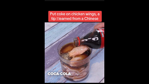 Put coke on chicken wings, a tip I learned from a Chinese