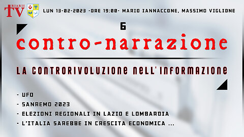 CONTRO-NARRAZIONE NR6. Mario Iannaccone, Massimo Viglione