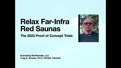 Relax Far Infrared Sauna Muscle Oxygenation Proof of Concept Study 2022