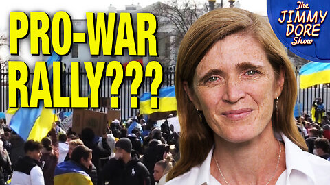 Pro-War Rally Gets GUSHING Coverage From Corporate Media!