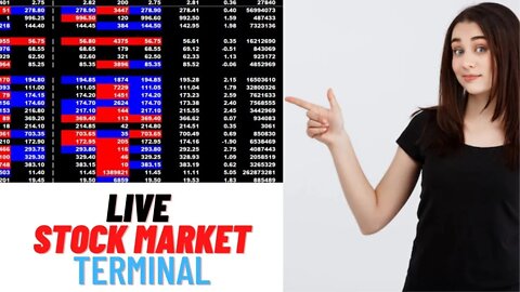 REAL TIME LIVE TRADING TERMINAL FOR NSE BSE WATCHLIST AND LIVE TRADES SCREEN