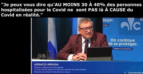 (Fran_Eng) HOSPITALISATIONS Covid 50%: Arruda, Dubé, Opatrny, Fauci