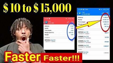 How To Grow a small Forex Account ( Turning $10 into $15,000 ) 🔥💸💰