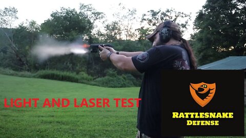 Short pistol light and laser demonstration. From questions from customers.