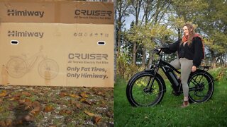 Himiway Electric bike Unboxing! All terrain fat tire Cruiser E bike first impressions.