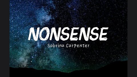 Sabrina Carpenter - Nonsense (Lyrics)