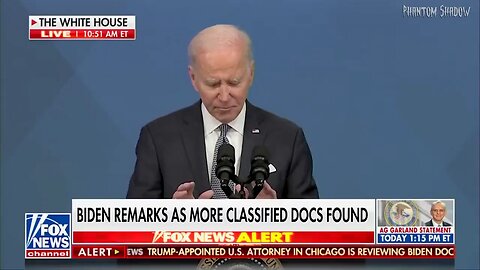 Vice president Joe Biden "secured" top secret documents.