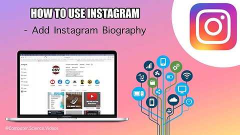 How To ADD an Instagram Biography On a Computer - Tutorial 4 | New