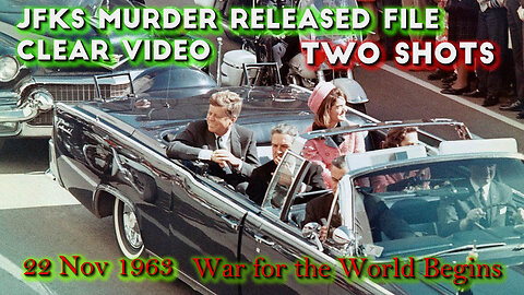 1963 NOV 22 JFKs Murder Released file clear video two shots rear first front shot is the kill shots