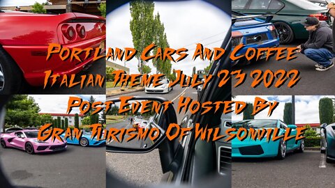 Portland Cars And Coffee Italian Day July 23 2022