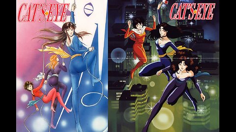 Cat's Eye (80's Anime) Episode 1 - you're a Sexy Thief (English Subbed)