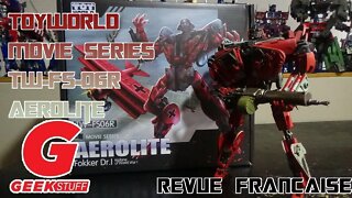 [Francais] Revue Video du ToyWorld - Movie Series - TW-FS-06R - Aerolite - Starscream (RED BARON)
