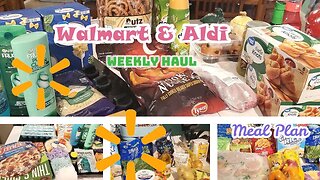 $300+ Haul | Walmart / Aldi | Family of 5 | Grocery Haul | Meal Plan | Weekly Haul | October 2023