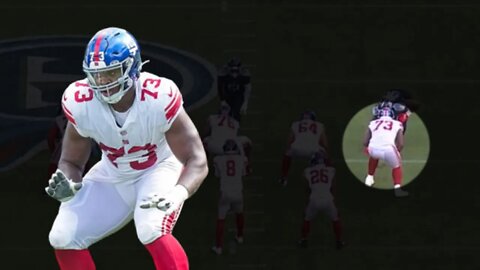 Evan Neal Week 1 Pass Blocking Highlights | Giants