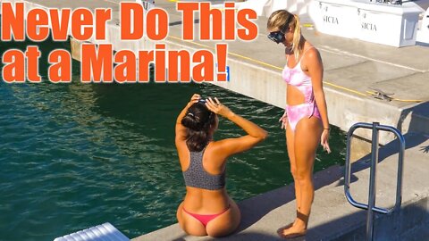 Never Jump in at a Marina!