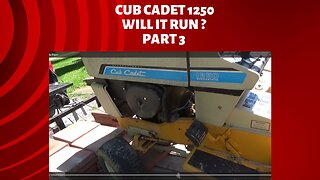 cub cadet 1250 mower repair, part 3