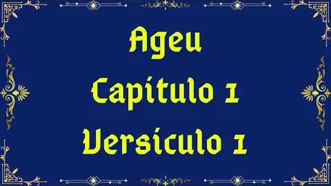 Como se diz Ageu 1:1 em Hebraico?