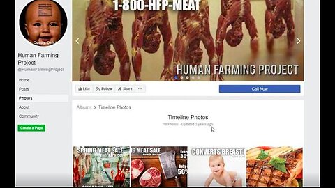 Human Farming Project On Facebook Selling Human Meat For Satanic Cannibals!
