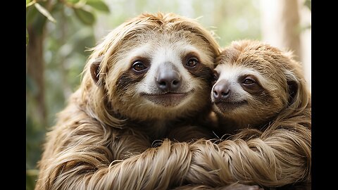 Heartwarming Love Between Mother Sloth and Baby Sloth Will Make Your Day
