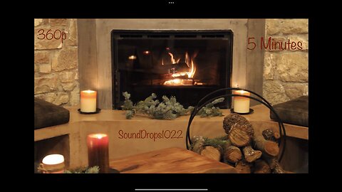 5 Minutes of Fire Place Ambience Video