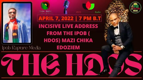 THE HDOS: Join Mazi Chika Edoziem On An Incisive Address Via RBL | Apr 7, 2022