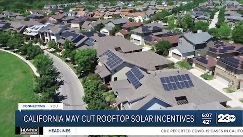 California may cut rooftop solar incentives