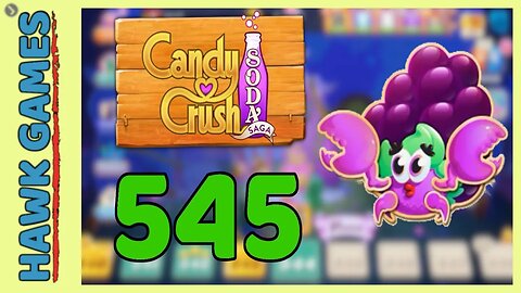 Candy Crush Soda Saga Level 545 (Jam mode) - 3 Stars Walkthrough, No Boosters