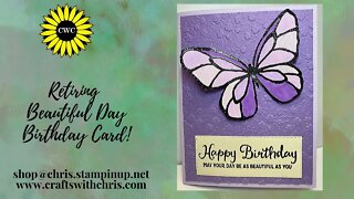 DIY Birthday Card using Beautiful Day from Stampin' Up!
