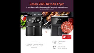 COSORI Air Fryer(100 Recipes), 12-in-1 Large XL Air Fryer Oven with Upgrade Customizable 10 Pre...