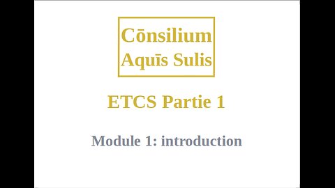ETCS Partie 1 Module 1 (Français)