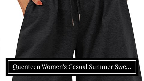 Quenteen Women's Casual Summer Sweat Shorts Athletic Gym Shorts Loose Hiking Running Jogger Sho...