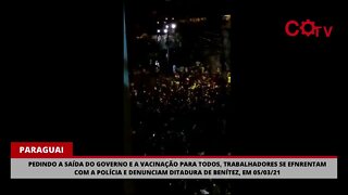 Paraguaios protestam e gritam contra ditadura de Benítez