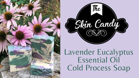 Cold Process Soap - Lavender Eucalyptus Essential Oil Soap