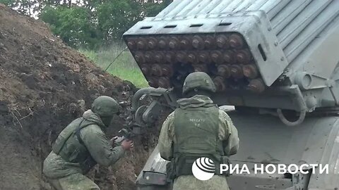 Russian BM-21 "Grads" Are Hammering The Positions Of Ukrainian Militants
