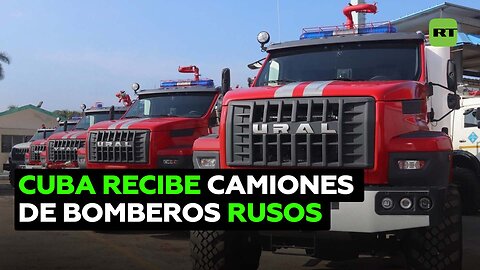 Realizan en Cuba el acto de entrega oficial de camiones contra incendios donados por Rusia