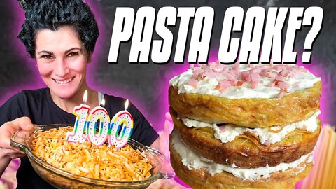 Celebrating 100K Subscribers With... Pasta Cake???