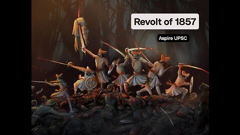 The revolt of 1857 of Indian history