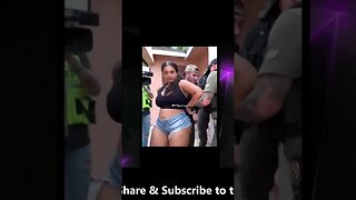 Black female arrested for Obstructing Justice after being served a warrant.