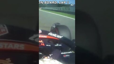 Max Verstappen's tear off visor gets stuck in Charles Leclerc's front right wheel #shorts