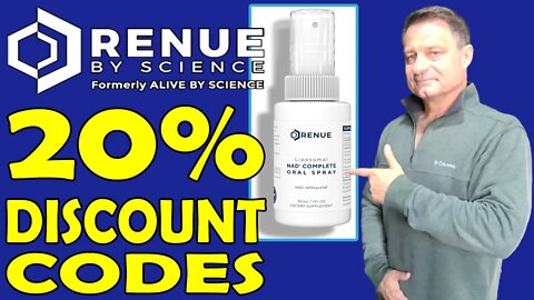 20% DISCOUNT Code (V20SPRAY) | Renue by Science – NAD+ Oral Spray with NMN & NR