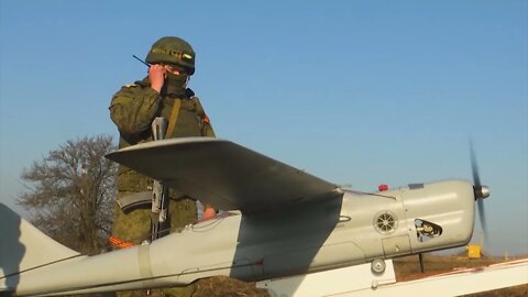 Russian Crew Shows Use Of Orlan-10 Multifunctional Drone During Special Military Operation