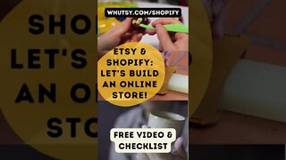 Etsy and Shopify #shorts Watch our Tutorial for Etsy Sellers, Let's Build an Online Store!